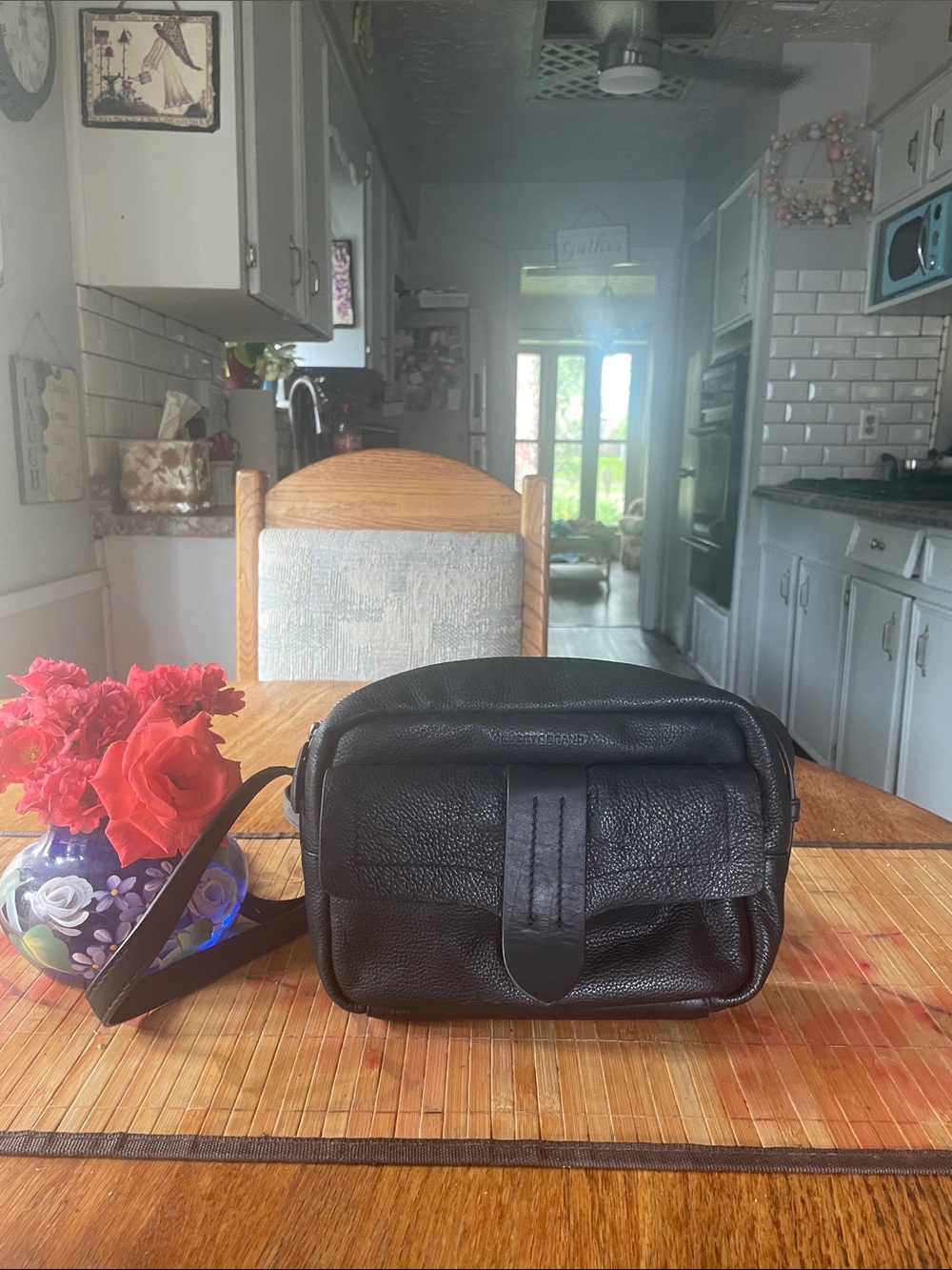 Lucky Brand Black Leather NWOT Crossbody Bag